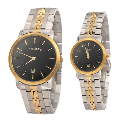 ست ساعت مچی عقربه ای زنانه و مردانه سیتی زن مدل 1089gl