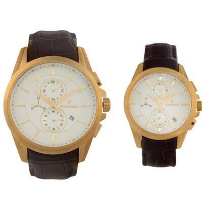 ست ساعت مچی عقربه ای زنانه و مردانه رومانسون کد 1152g
