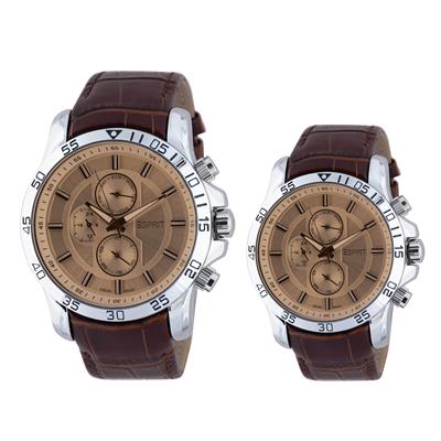 ست ساعت مچی عقربه ای زنانه و مردانه کد esmw2