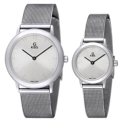 ست ساعت مچی عقربه ای زنانه و مردانه جی کی بی اس کد sn 2535 ss