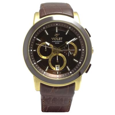 ساعت مچی عقربه ای مردانه ویولت مدل 0412g 2leather