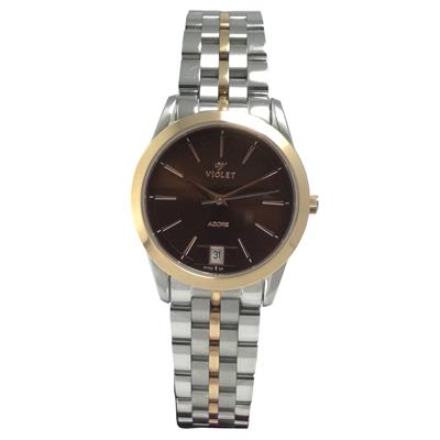 ساعت مچی عقربه ای زنانه ویولت مدل b0456l 2metal