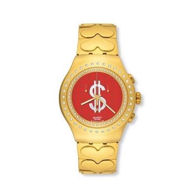 ساعت مچی عقربه ای زنانه سواچ مدل yog101g