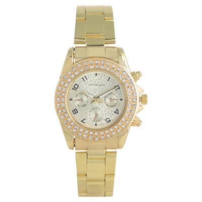 ساعت مچی عقربه ای زنانه ژاپن گلد مدل r100 gm