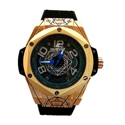 ساعت مچی مردانه عقربه ای طرح عنکبوتی بند رابر