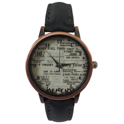 ساعت مچی عقربه ای زنانه مدل روزنامه کد 401