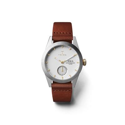 ساعت مچی عقربه ای تریوا مدل snow aska brown