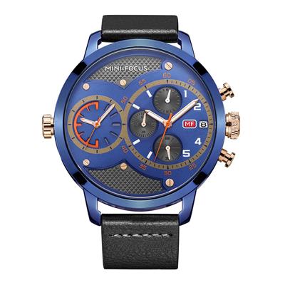 ساعت مچی عقربه ای مردانه پنج موتوره مینی فوکوس مدل mf0030g