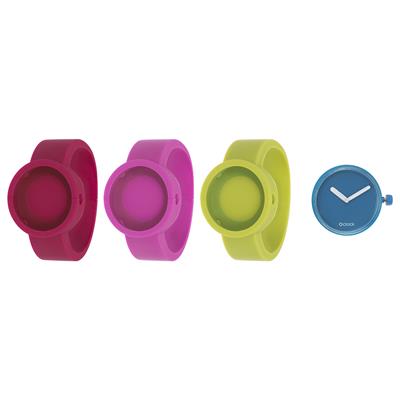 ساعت مچی عقربه ای زنانه او کلاک مدل tone on tone blu acqua