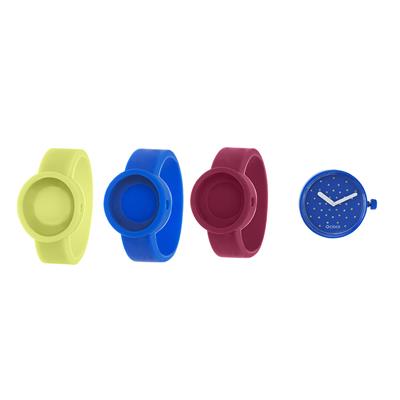 ساعت مچی عقربه ای زنانه اوکلاک مدل crystal blu elettrico