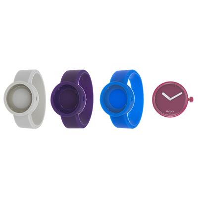 ساعت مچی عقربه ای زنانه او کلاک مدل tone on tone magneta