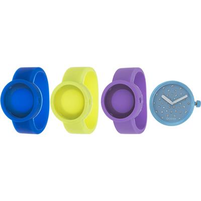 ساعت مچی عقربه ای زنانه اوکلاک مدل crystal blu acqua