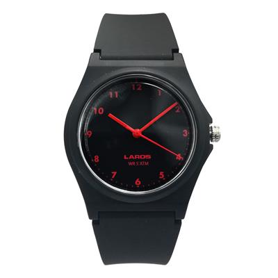 ساعت مچی عقربه ای لاروس مدل 1117 aq103 به همراه دستمال مخصوص برند کلین واچ