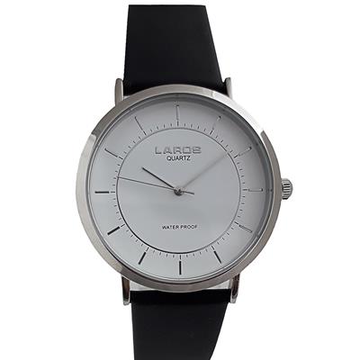 ساعت مچی عقربه ای مردانه لاروس مدل 80077silver به همراه جاسوییچی طرح گاز انبر مدل jk113