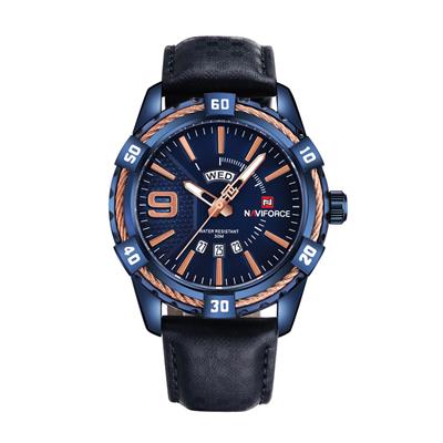 ساعت مچی عقربه ای مردانه نیوی فورس مدل nf9117mbbg