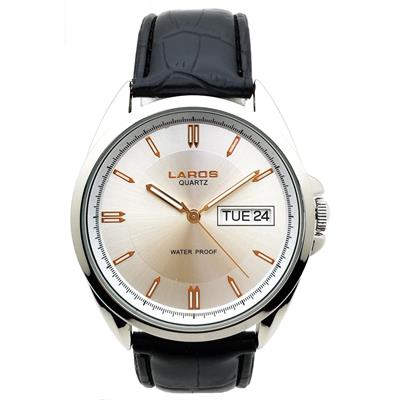 ساعت مچی عقربه ای مردانه لاروس مدل lm a103 rose