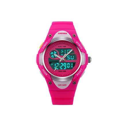 ساعت مچی بچه گانه دیجیتال عقربه ای دو موتوره اسکمی مدل 1055