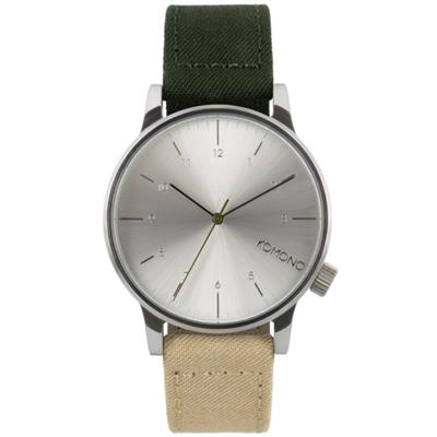 ساعت مچی عقربه ای کومونو مدل winston heritage multitone green