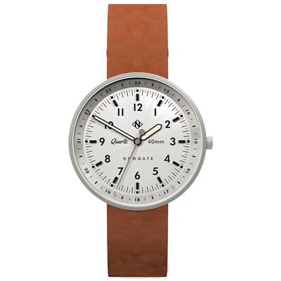ساعت مچی عقربه ای مردانه نیوگیت مدل the torpedo tan leather strap