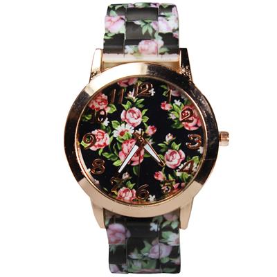 ساعت مچی عقربه ای زنانه مدل flower 02