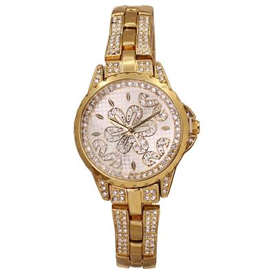 ساعت مچی عقربه زنانه نگین دار کدzu 0001