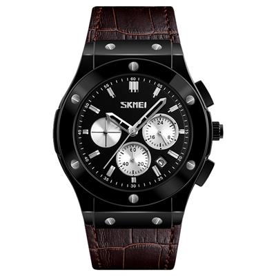 ساعت مچی عقربه ای مردانه اسکمی مدل s9157brown