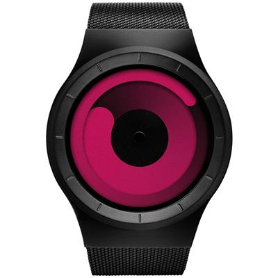 ساعت مچی عقربه ای زیرو مدل mercury black magenta unisex