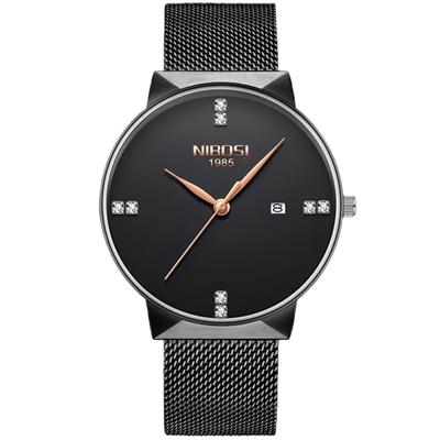 ساعت مچی عقربه ای نیبوسی مدل ni2323 black