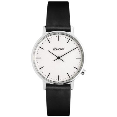 ساعت مچی عقربه ای زنانه کومونو مدل harlow black white
