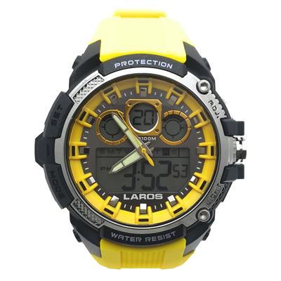 ساعت مچی عقربه ای مردانه لاروس مدل lm dt100 yellow