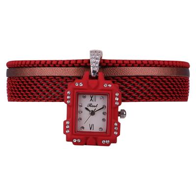 ساعت مچی زنانه rost کد 2010 matte red