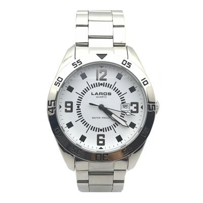 ساعت مچی عقربه ای مردانه لاروس مدل lm n374 white