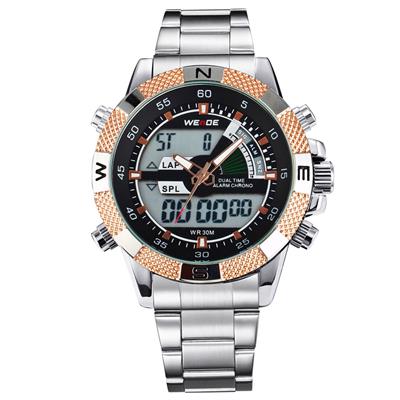 ساعت مچی عقربه ای مردانه وید مدل wh1104 7 sb rosegold