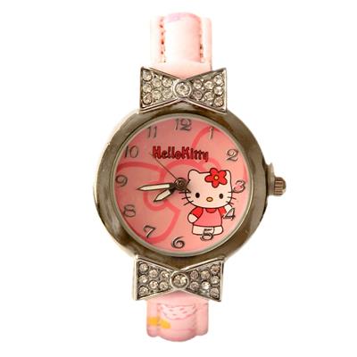 ساعت مچی عقربه ای بچگانه مدل hello kitty2