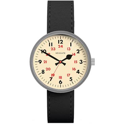 ساعت مچی عقربه ای نیوگیت مدل the drummer vintage steel case black strap